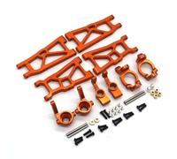 Coupelle Direction RC Pour ZD DBX-10 1/10 Métal Pour Bras Oscillant Coupelle De Direction Ensemble 5 Pièces RC Télécommande Voiture Pour Et Accessoires De Course Mise À Niveau Remplacement(Orange)