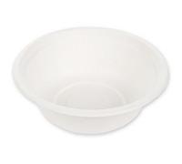 Coupelle en canne à sucre, rond, 500 ml, blanc