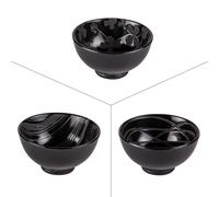 Coupelle Lava assortie 9,5 cm noire (lot de 3) Table passion