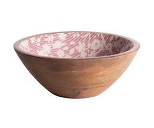 Coupelle Léa rouge 18 cm - Table Passion - Décoré - Bois Rouge G
