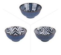 BASTIDE DIFFUSION-Coupelle Makaha coloris bleu en porcelaine - diamètre 12 cm