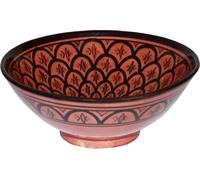 Coupelle orientale marocaine en céramique Fruits Salade Riz Bol Déco XXL, rouge