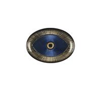 Coupelle ovale œil 22x15.5 cm foncé