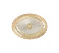 Coupelle ovale œil 22x15.5cm beige