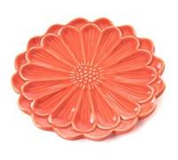 Coupelle pétale corail grand modèle - Amadeus - Corail - Faïence Rouge G