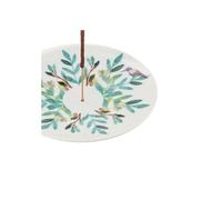 Coupelle porte-encens en porcelaine - Aquarelle