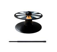 Coupelle Putting Golf Entraînement | ABS Métal 10.4cm Disque Trou | Aide Putting Portable avec Corde Retour | Outil Entraînement Précision Intérieur Extérieur