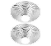 Coupelle Réflectrice LED 2 Pièces en Aluminium Argenté