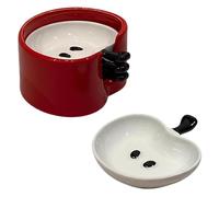 Coupelles à Sauce pour Trempette - Assiettes apéritives empilables en forme de fruit,Plat à sauce soja en céramique | Pour beurre, crème, yaourt, snacks, chips, noix, assaisonnement, vinaigrette, prép