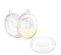 Coupelles Recueile Lait Maternel 100ml Coquille de Lait Maternel- 2 pieces en Silicone - Coquille d'Allaitement Avec Boite de Rangement