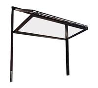 Couper les fenêtres, Tailles multiples de bâti affleurant suspendu par double de fenêtre de service de concession coulissante se pliante en aluminium(B,WxH 37.4x37.4in/95x95cm)