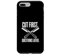 Couper Les premières Questions Plus Tard Humour de barbier drôle Coque pour iPhone 7 Plus/8 Plus
