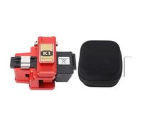 Couperet à fibres optiques épissage à froid, fusion à chaud, coupe-fibre à retour automatique, fixation 3 en 1, Angle de 5 degrés, 48000 coupes, rouge