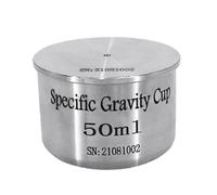 Coupes à gravité spécifiques, pycnomètre en acier inoxydable pour mesurer la peinture et les liquides, déterminateur de densité de revêtement, outil de mesure durable et précis