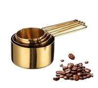 Coupes À Mesurer | 4 Pièces Outil De Mesure De Cuisson À Double Échelle, Tasses De Mesure Empilables | Pour Ingrédients Secs Et Liquides, Grains De Café, L'assaisonnement, Les Condiments, Le L