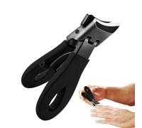 coupes à ongles - en pente, ouverture large | Petitesses à ongles en ongles en ongles extra fort avec protection contre les éclaboussures, coupeurs en acier inoxydable pour ongles épais, out