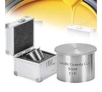 Coupes de mesure de densité de peinture, pycnomètre liquide en acier inoxydable pour gravité spécifique de revêtements, huiles et liquides, capacité de 50 ml/100 ml