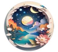 Coupes de Papier Art 1000 Pièces, Puzzle Niños Adultos, Jeux D'Intelligence, Travaux d'art Circulaire, DécoRation Moderne, DIY Déco Enfants (67.5x67.5cm)