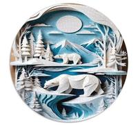 Coupes de Papier Art 1000 Pièces, Puzzle Niños Adultos, Jeux D'Intelligence, Travaux d'art Rond, Classiques DIY, DécoRation Enfants (67.5x67.5cm)