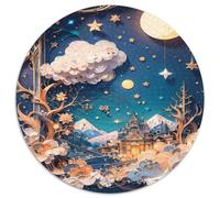 Coupes de Papier Art 1000 Pièces, Puzzle Niños Adultos, Jeux D'Intelligence, Travaux d'art Rond, Classiques Bricolage, Desafíos Únicos (67.5x67.5cm)