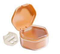 Coupes de prothèse pour prothèse de trempage, étui de prothèse pour prothèse totale,Tasse de prothèse portable étanche avec couvercle - Étui de nettoyage de prothèse, conten