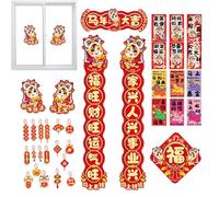 Coupes du Nouvel An chinois 2026 - Coupes culturelles traditionnelles 2026 | Décoration de la maison - Nouvel An chinois, pour étudiants en famille, adultes, hommes, femmes, célébration