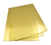 Coupes nettes, performance durable H62 feuilles de laiton pour de multiples usages (0,6 x 100 x 100 mm)