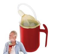 Coupes Sippy Adultes Pour Les Personnes Âgées | Tasse D'alimentation À L'épreuve Des Débordements Avec Poignée | Tasse Hôpitale Ergonomique Avec Couvercle Pour Un Soutien Aux Personnes Handicapées, Un