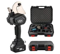 Coupeur à cliquet de câble hydraulique rechargeable, outil de coupe de fil hydraulique sans fil 50 MM/65 MM/75 MM, avec 2 batteries amovibles(65M)