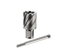 Coupeur annulaire Fraise annulaire HSS 25 50 75mm, foret à noyau de 12 60mm, tige Weldon creuse 3/4 pouces Scie cloche grande vitesse for outils métalliques(Cutting depth 75mm,Diameter 44mm)