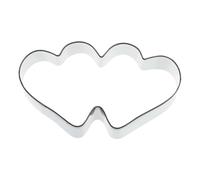 Coupeur Biscotti Double Cœur Acier Inoxydable - Paderno - Formes Confiserie