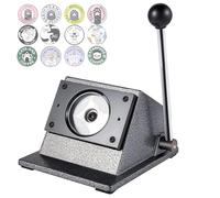 Coupeur de matrices à poinçon graphique, machine à couper cartes 25mm-75mm à lame en acier, coupeur de matrices, coupeur circulaire de badges de bureau, pour fabrication de badges.(58MM)