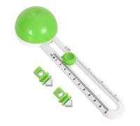 Coupeur de Papier Circulaire Réglable, Découpe Circulaire Rotatif Anti-dérapant, Coupe Papier Circulaire avec 2 Lames, Découpe Circulaire Rotatif pour Coupez des Cercles de 4 à 12 Pouces (Vert)