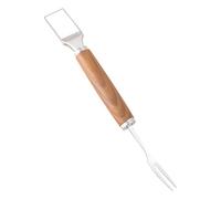 Coupeur de Pastèque avec Fourchette,2-en-1 Outil de Découpe de Pastèque et Fourchette - Accessoire de Cuisine en Acier Inoxydable pour Couper des Fruits pour Pique-Nique Fête Maison Camping et Prépara