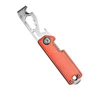 Coupeur de poche en aluminium avec règle PrysTool intégrée et ouvre-bouteille, conception pliante pour un transport quotidien