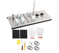 Coupeur de Verre Manuel, Kit de Découpe avec 5 Roues, Outils en Acier Inoxydable et Polyester - Coupe Précis, Stabilité Optimale, Pour Loisirs Créatifs et Usage Professionnel