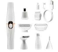 Coupeur électrique non allergène 5 cadres échangeables épilation du visage du corps toilettage facile et rapide pour femmes hommes voyage coupeur non allergène pour peau délicate