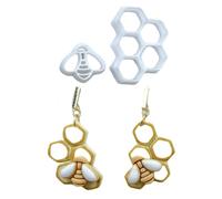 Coupeur sonore du tube d'argile, outils d'argile pour bijoux de conception d'abeilles de dimensions pour les débutants, et moule fait à la main pour la