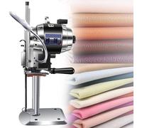 Coupeuse De Tissu électrique 1100w/1200w, Machine De Découpe Verticale à Lame Droite Avec éclairage LED Rotatif à 360° Et Affûtage Automatique De La Lame Pour Découpe De Textiles(6"/110mmThick)