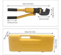 Coupeuse hydraulique,manuelle, design portable, jaune