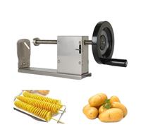 Coupeuse manuelle de pommes de terre en spirale, 3 lames, coupeuse polyvalente pour frites bouclées et hot-dogs torsadés