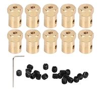 Couplage de cac cacher en laiton flexible en laiton Flexible Connecteur pour les pneus de voiture RC Tires 10pcs avec clé et régler les vis