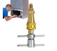 Couplage rapide pour réfrigérateur : connecteur de rondelle en laiton de 1/4 pouce, connecteur adaptateur pour réfrigérateur, outil de service de climatisation | Réparation de Maintenimient