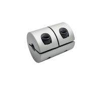 Couplage rigide Accouplement de serrage rigide série D20L20 SB, alésage 2/3/5/6/6,35/8/10 mm, arbre de transmission en aluminium CNC, coupleur de moteur D20L20(5mm to 10mm)