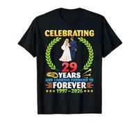 Couple 29e Anniversaire de Mariage Forever 1997 2026 Celebrate T-Shirt