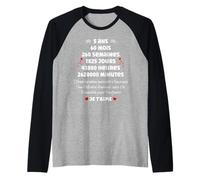 Couple 5 Ans Rencontre Amour Anniversaire de Mariage 5 Ans Manche Raglan