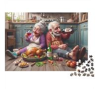 Couple âgé Dîner 1000 Stücke Karton Puzzle Für Erwachsene Kinder AB 12 Jahren Puzzle-Liebhaber Wanddekoration Heimdekoration Weihnachtsgeschenk 38x26cm/1000pcs