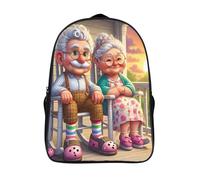 couple âgé sac à dos imperméable décontracté sac d'école voyage pour ado et adultes asseyez-vous sur une chaise 3d imprimé sacs d'école 2 compartiment-16,filles garçons pour les voyages les affaires