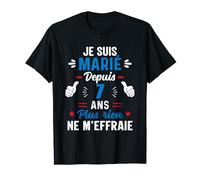 Couple Amoureux Cadeau 7 Ans de Mariage Noces de laine T-Shirt