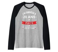Couple Anniversaire Null Humour Blague 20 Ans de pacs Manche Raglan